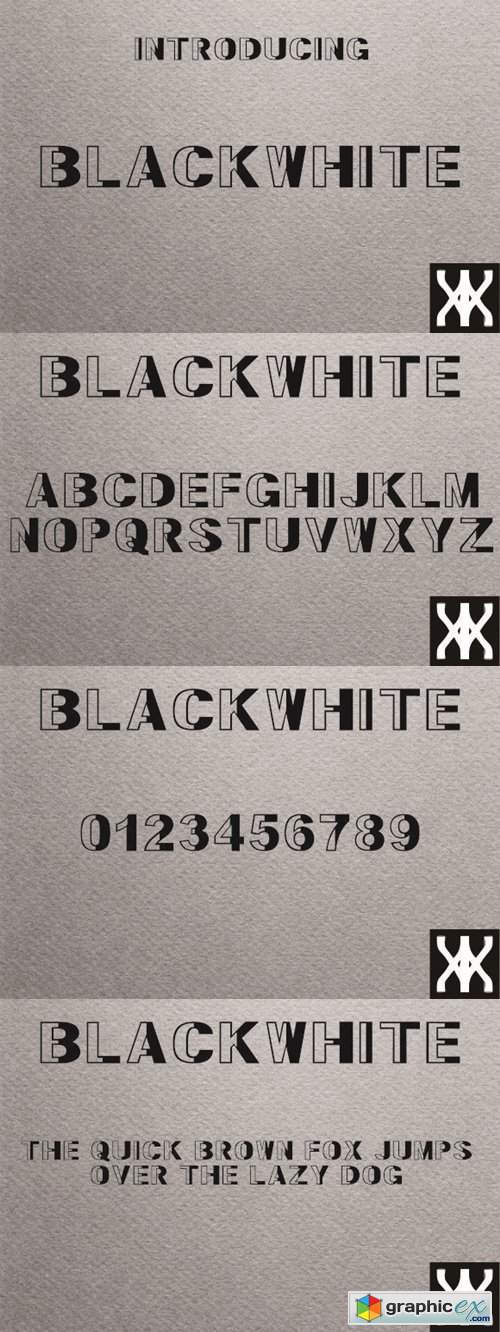 BlackWhite Font