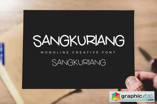 Sangkuriang Monoline Script