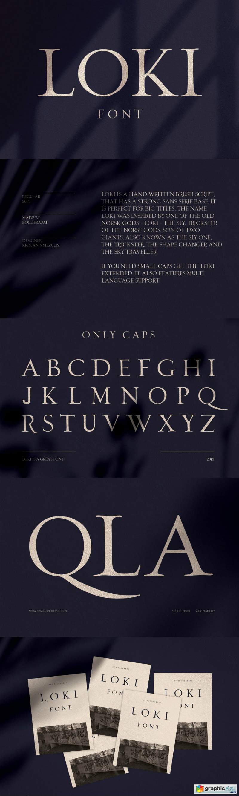 Loki – Sans Serif Script Font