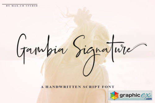 Gambia Signature Font Family - 2 Fonts