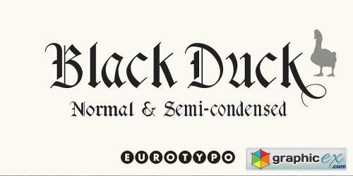 Black Duck Font Family - 2 Fonts