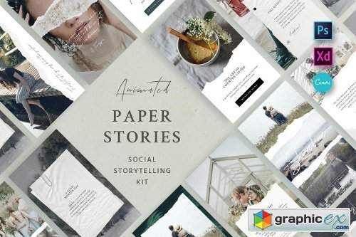 Paper Animated Stories - Social Kit