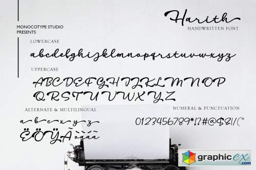 Harith Script Font
