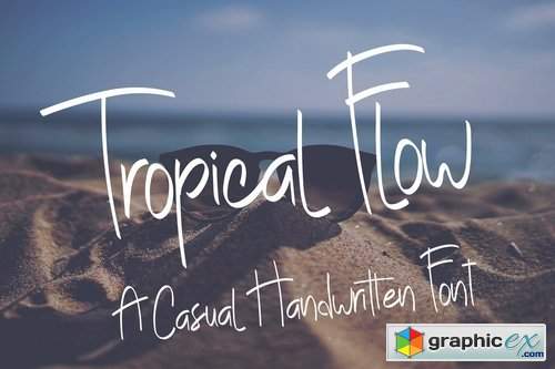 Tropical Flow - Casual Handwritten Font