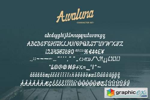 Awaluna Font