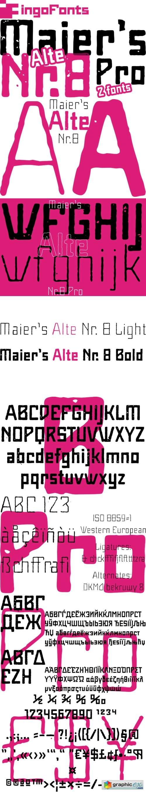 Maier’s Alte Nr. 8 Font