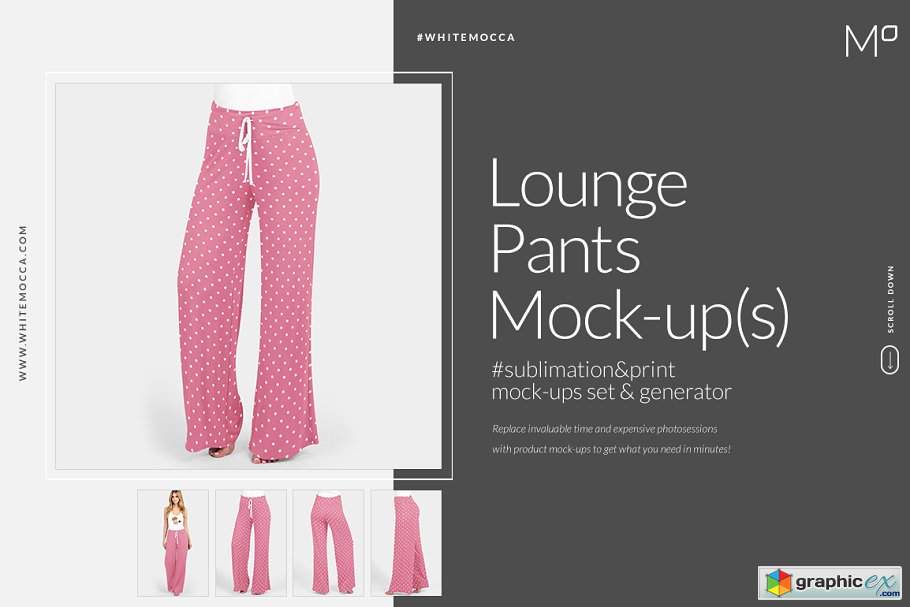 Lounge Pants Mock-ups Set