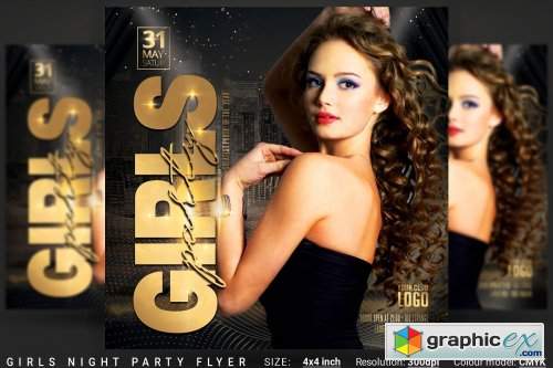 Girls Night Party Flyer 3743744