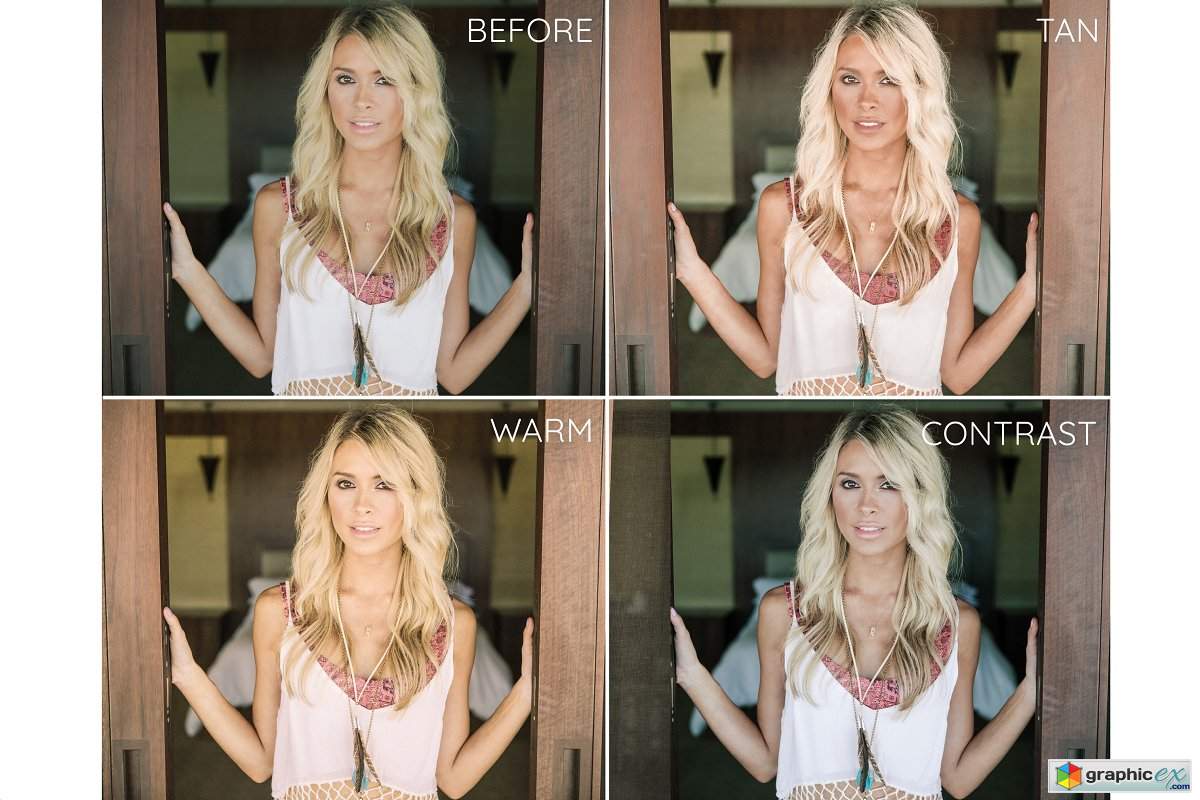 Blond hair Lightroom desktop presets