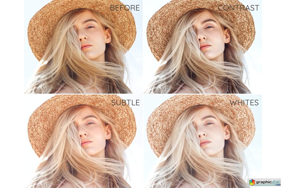 Blond hair Lightroom desktop presets