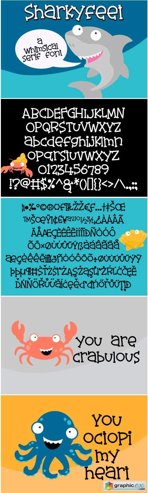 Sharkyfeet Font