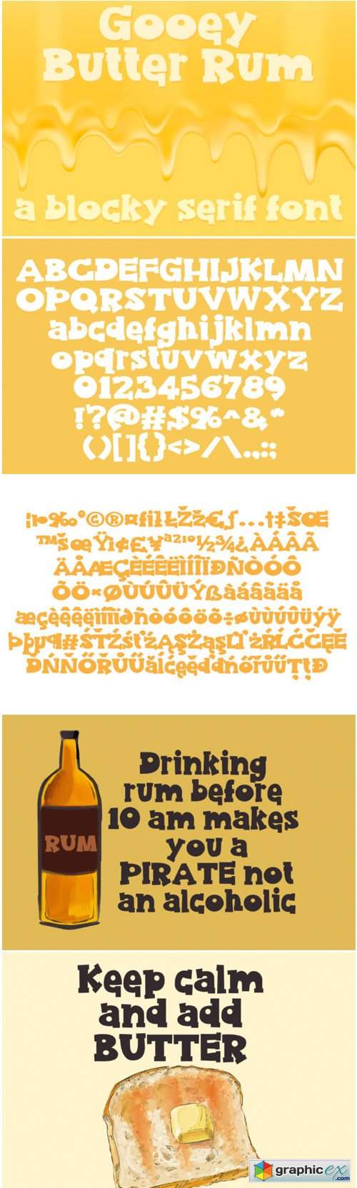 Gooey Butter Rum Font