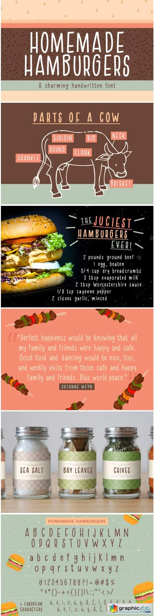 Homemade Hamburgers Font