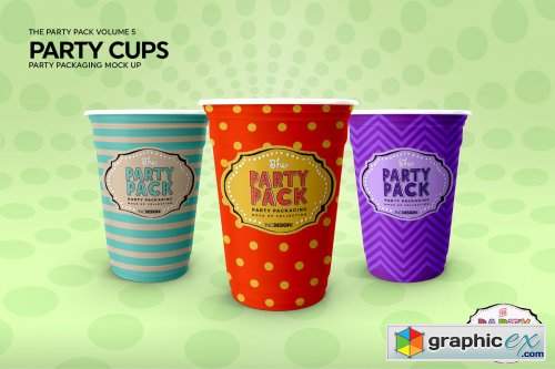 Party Cups Mockup