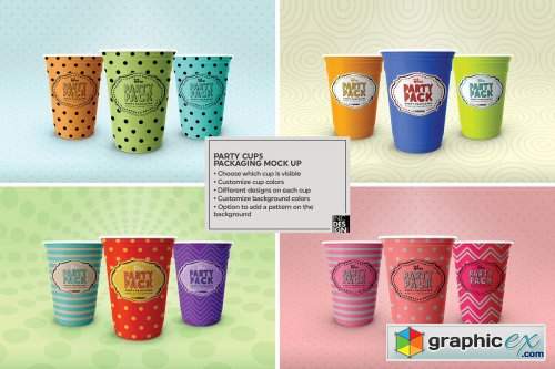 Party Cups Mockup