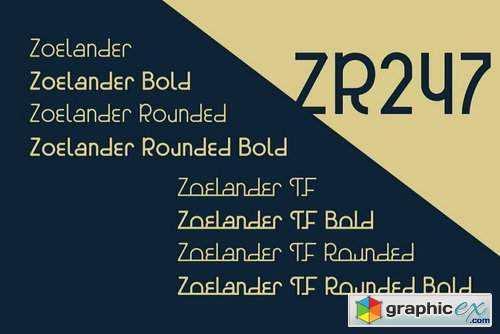 Zoelander Font Family