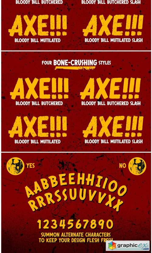 Bloody Bill Font Family