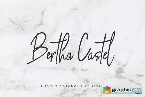 Bertha Castel - Handmade Luxury Font 