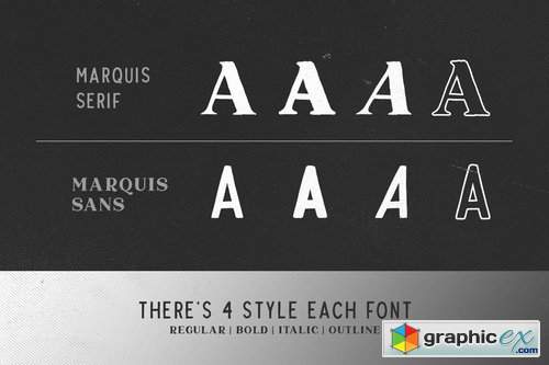  Marquis - Organic Font Duo (+EXTRAS) 