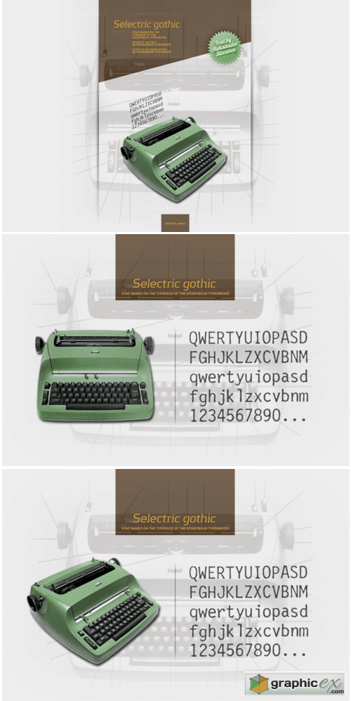 Selectric Gothic Font