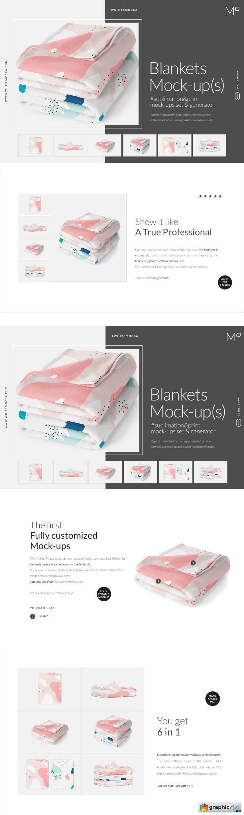 Blankets Mock-ups Set & Generator