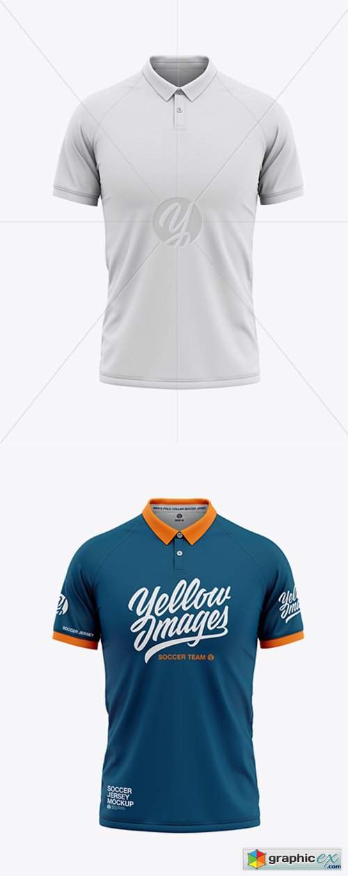 Men’s Soccer Jersey Mockup - Front View