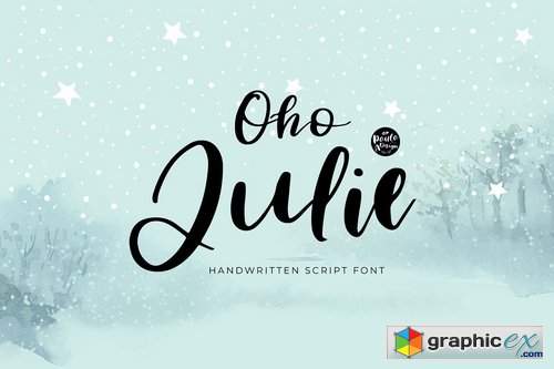 Oho Julie Handwritten Script Font