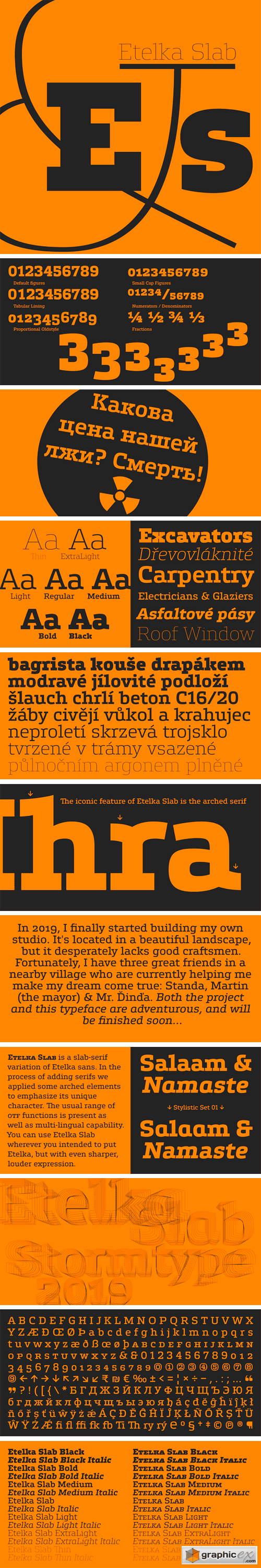 Etelka Slab Font Family