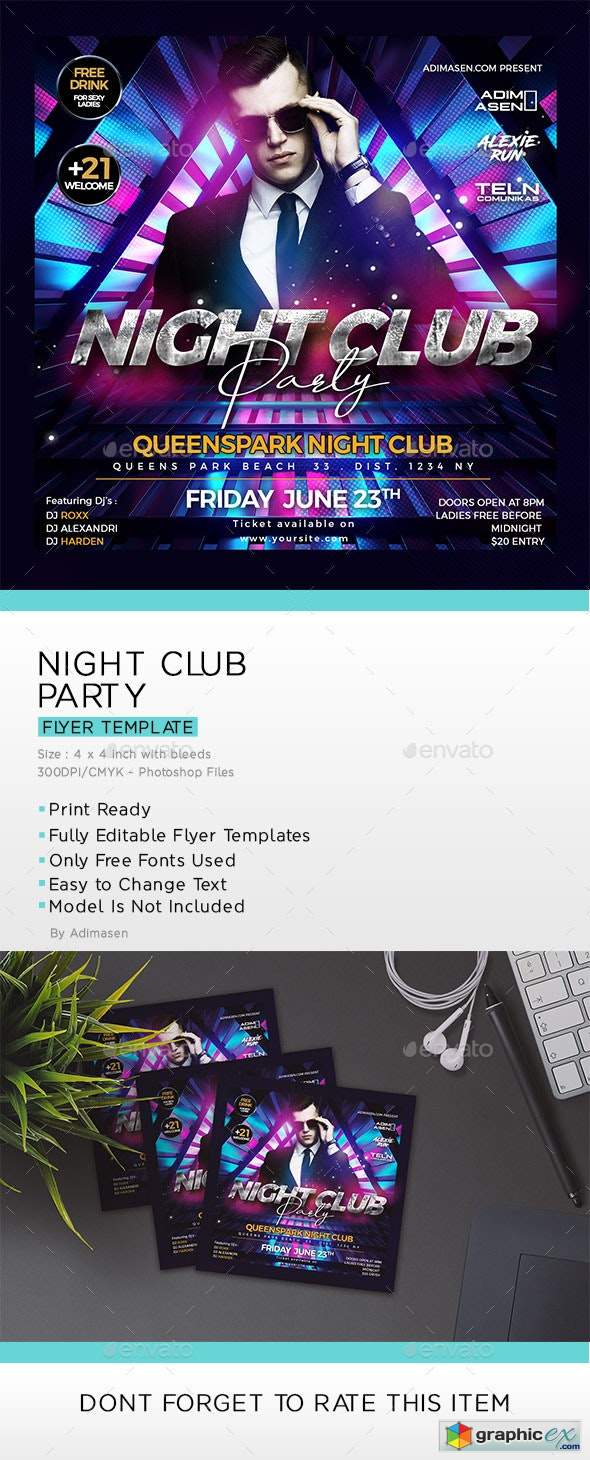 Night Club Flyer 23972037