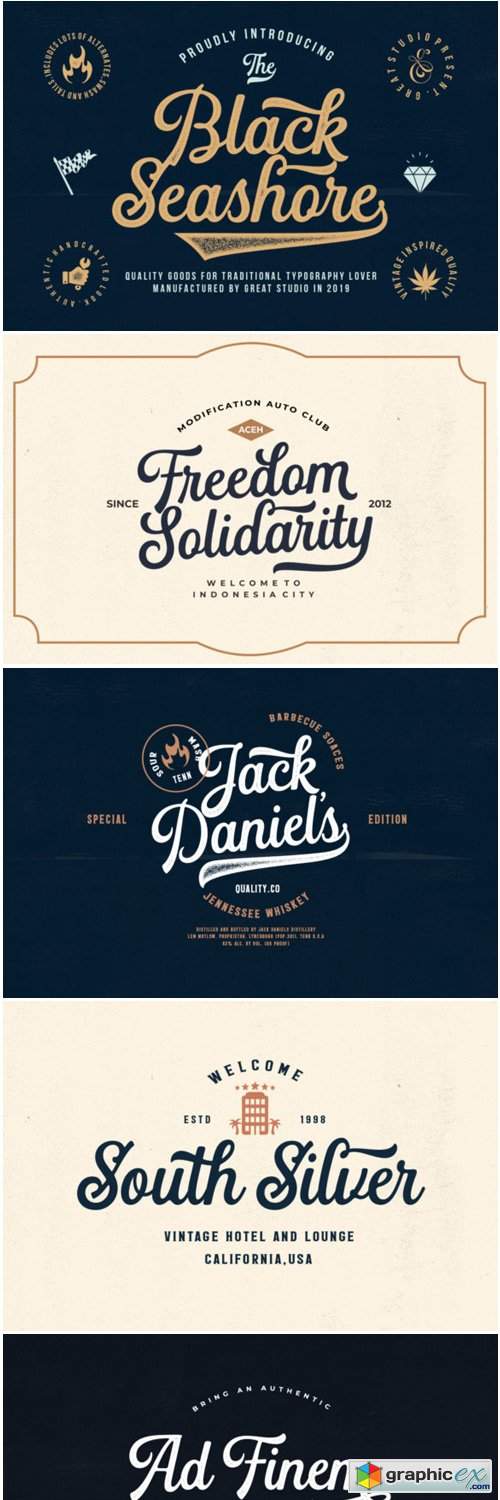 Black Seashore Font