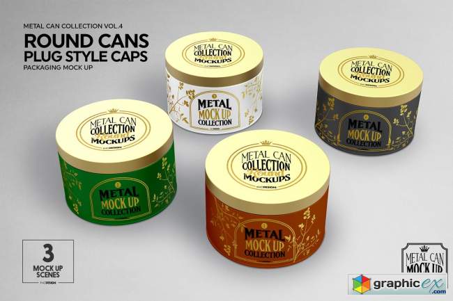 Vol4. Metal Can Mockup Collection