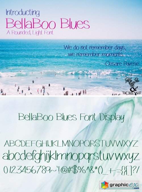 BellaBoo Blues Font