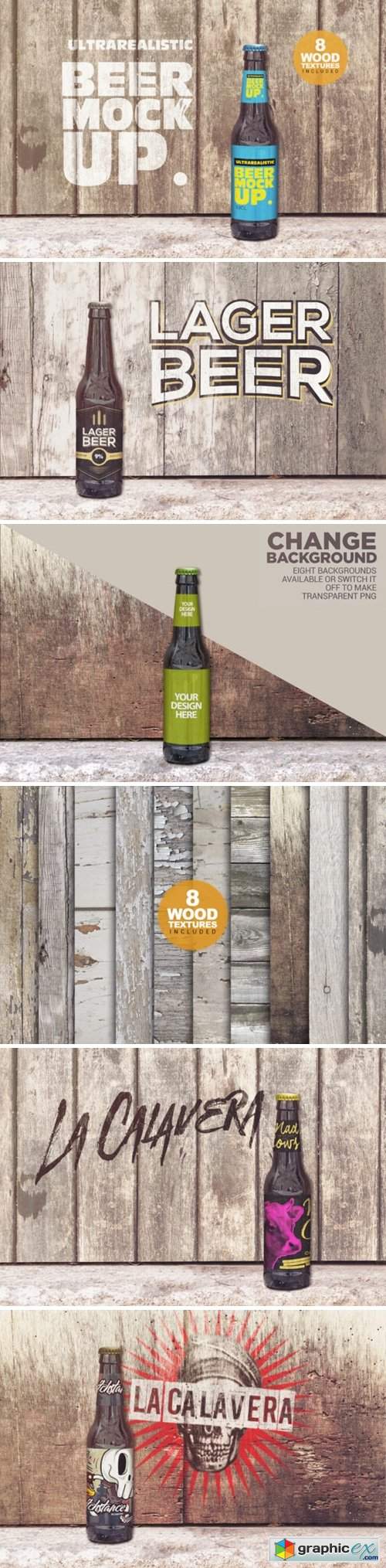Customizable Wooden Background Beer