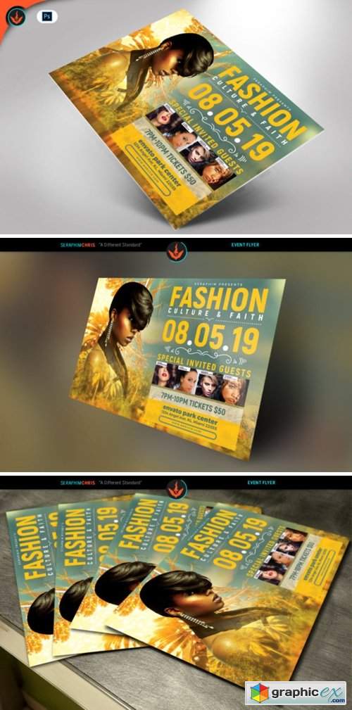 Tropical Fashion Show Flyer Template