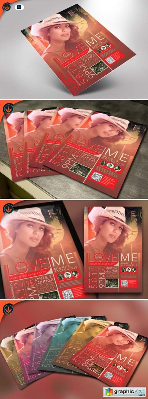 Love Me Party Flyer Template
