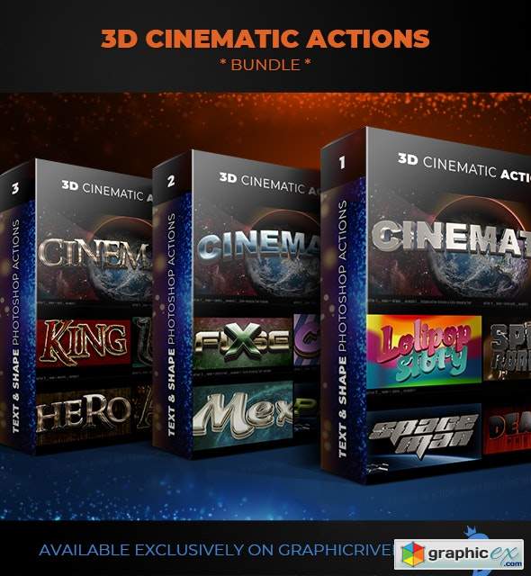 3D Cinematic Actions - Bundle