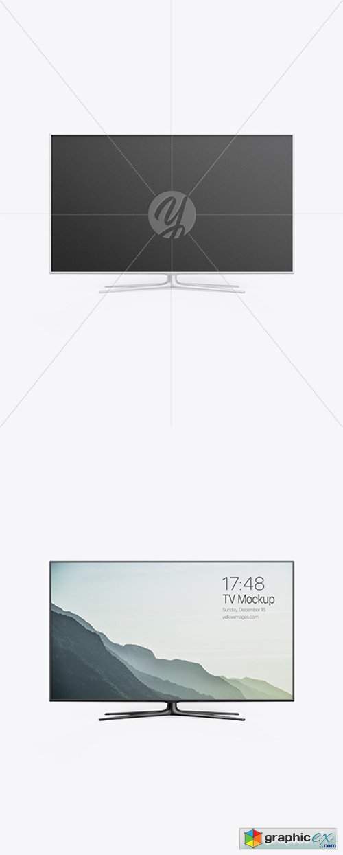 TV Mockup - Front View