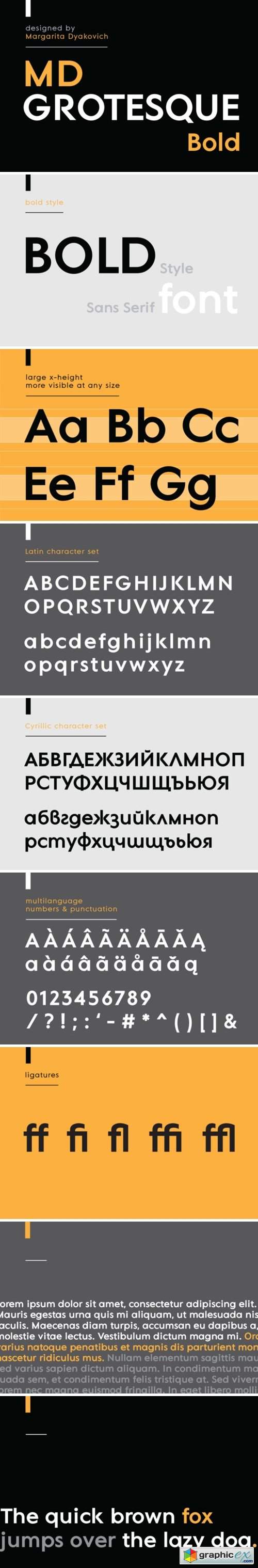 MD Grotesque Bold Font