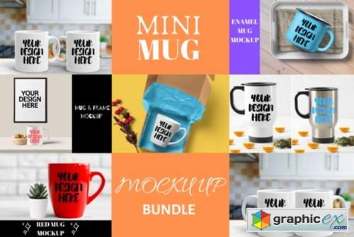 Mini Mug Mock Up Bundle