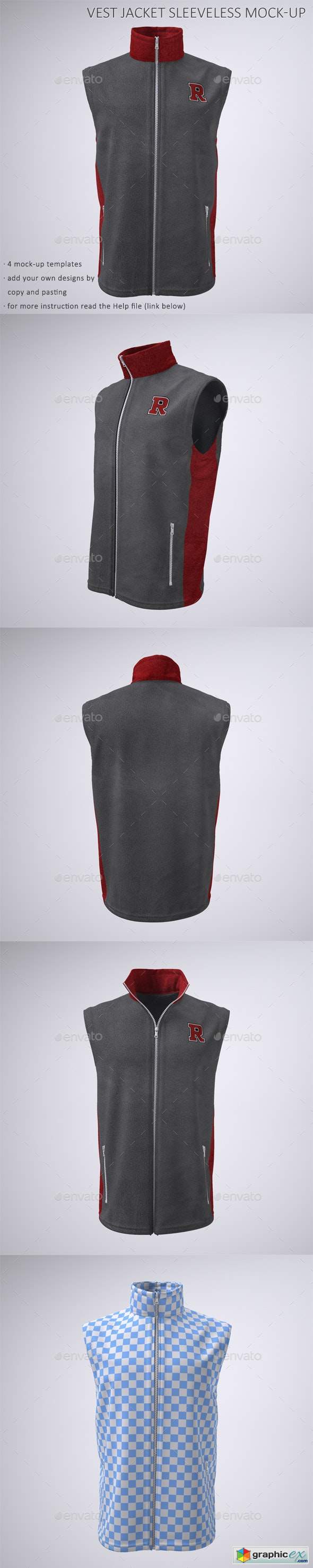 Vest or Sleeveless Jacket Mock-Up