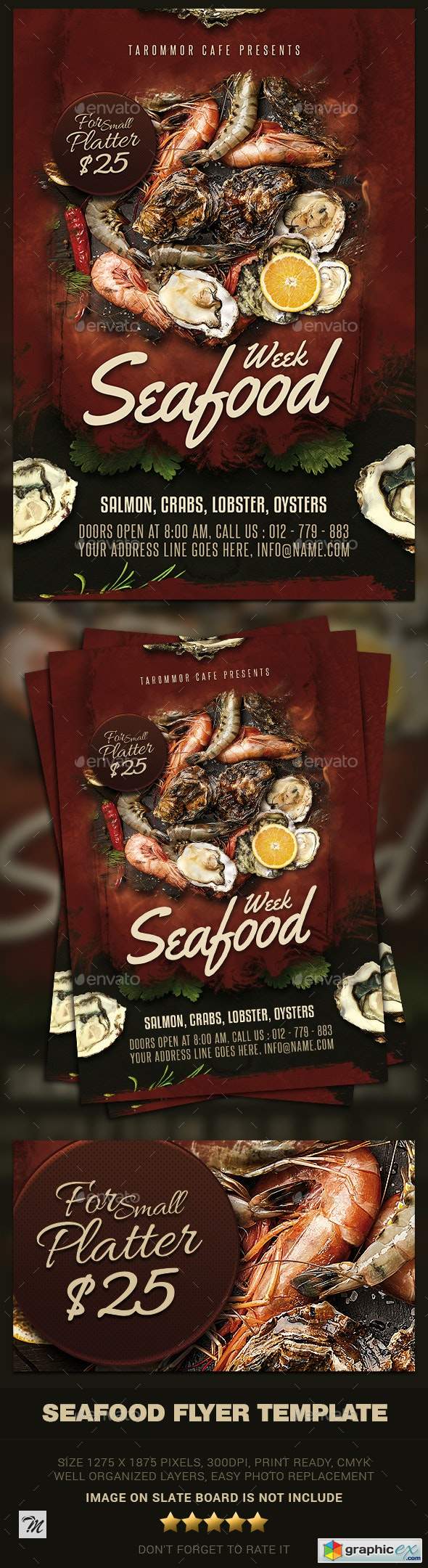 Seafood Flyer Template
