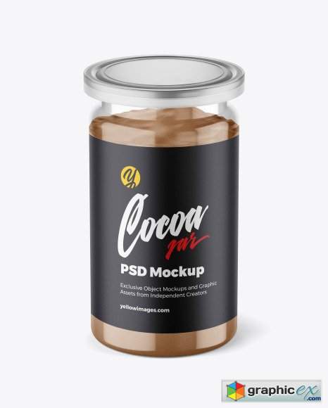 Download Jar With Cocoa Powder Mockup Free Download Vector Stock Image Photoshop Icon
