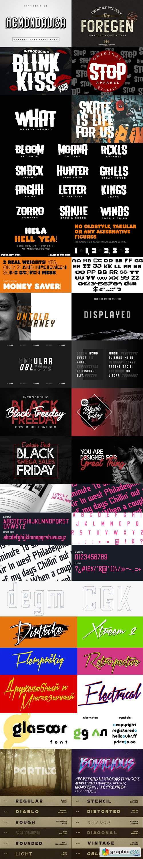 15 Amazing 90's Fonts Collection