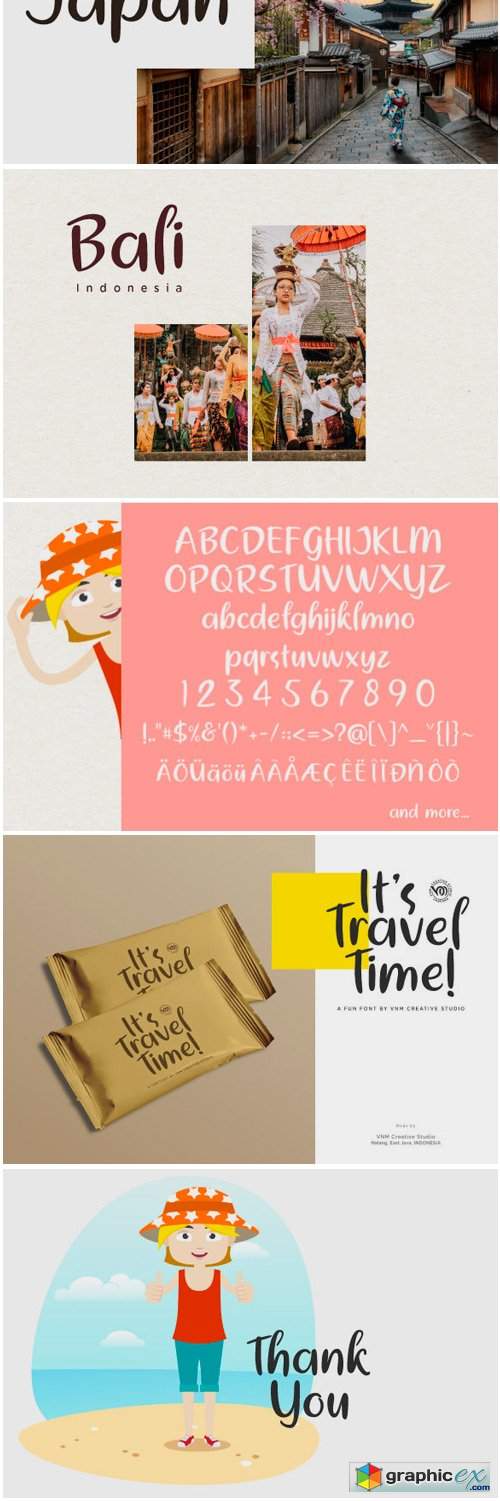 It's Travel Time Font