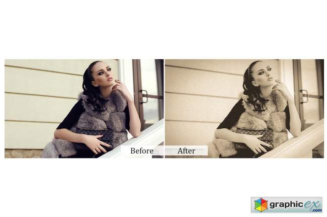 70 Old Film Photoshop Actions Vol2