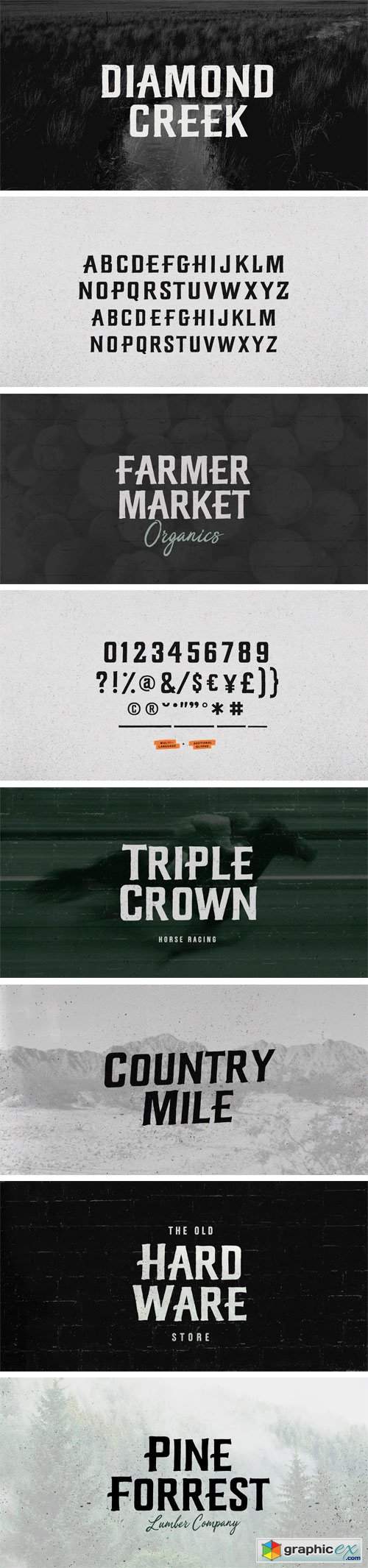 Diamond Creek Font