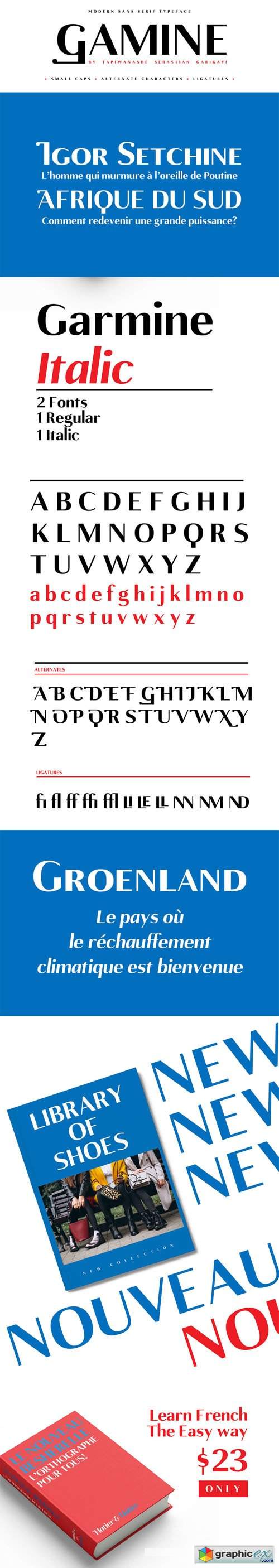 Gamine Modern Sans Serif Typeface
