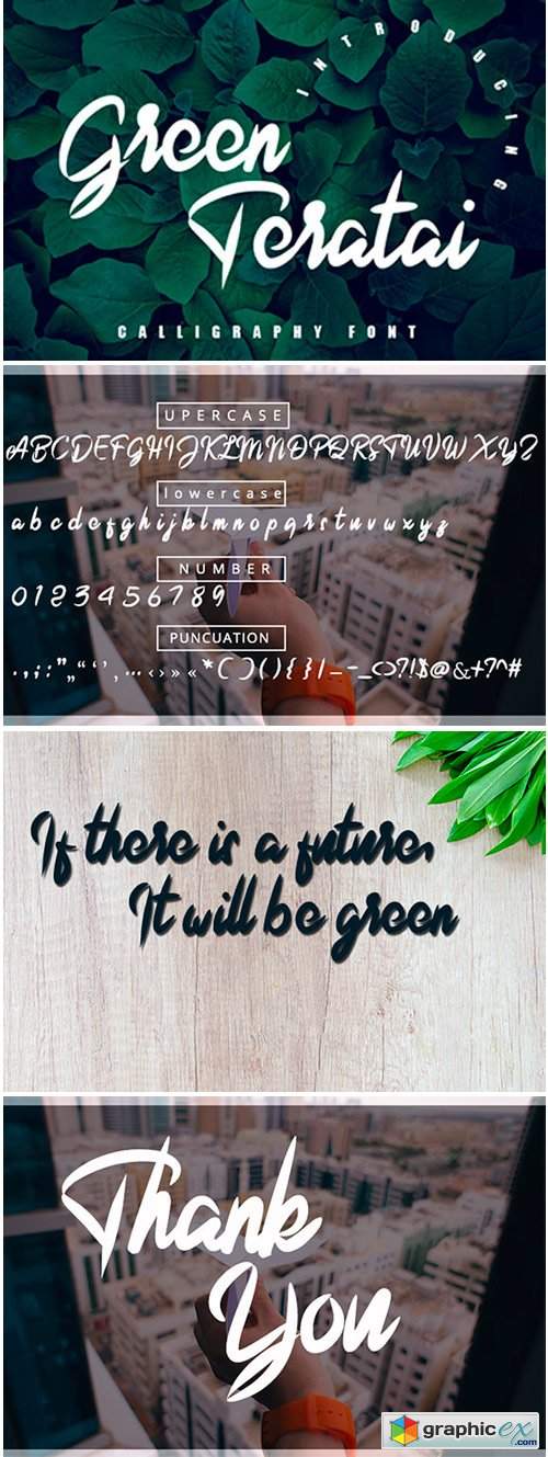 Green Teratai Font