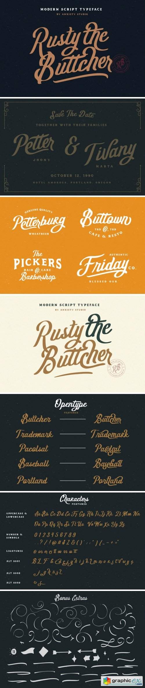 Rusty the Buttcher Font