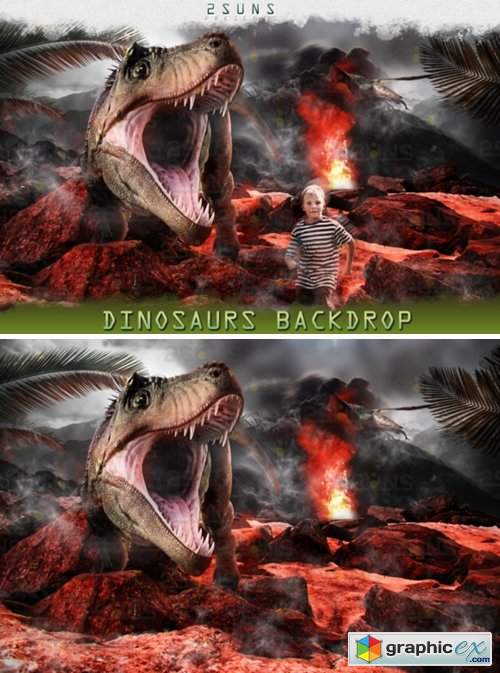 Dino Backdrop, Dunosaur Backdrop